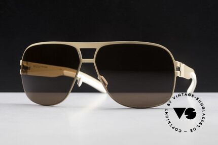 Mykita Clifford 2000's Aviator Vintage Shades, Collection No.1 Sun Clifford Nude, brown-solid, 62/12, Made for Men