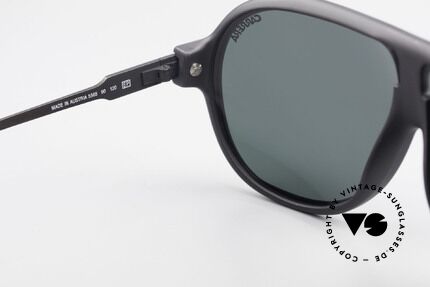 Carrera 5565 Old 1980's Vintage Sunglasses, classic black frame with dark green sun lenses (100% UV), Made for Men and Women
