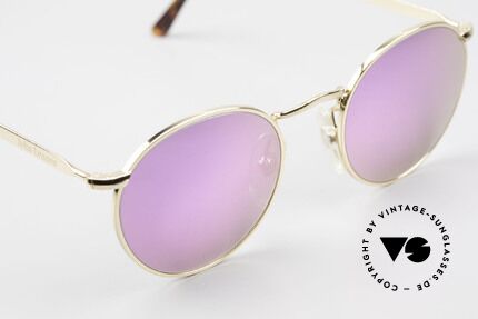 John Lennon - The Dreamer With Pink Mirrored Sun Lenses, NO RETRO PANTO SUNGLASSES; but a rare old ORIGINAL, Made for Men and Women
