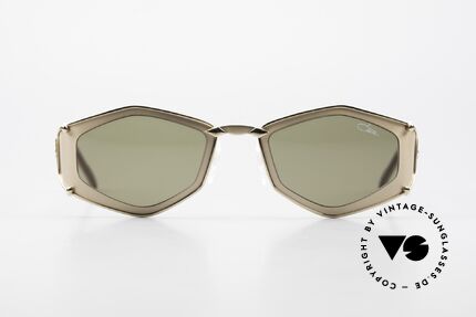 Cazal 912 Snakeskin Frame Pattern, gold (dull-finished) frame & 'snakeskin look' temples, Made for Women