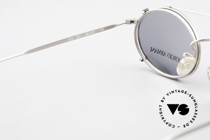 Giorgio Armani 131 Eyeglass-Frame With Sun Clip, the frame (size 50/20) is made for prescription lenses, Made for Men and Women
