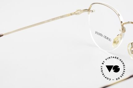 Giorgio Armani 161 Rimless Vintage Eyeglasses 80s, DEMO lenses should be replaced with opticial lenses, Made for Men and Women