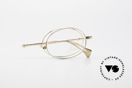 Lunor XXV Folding 04 Oval Foldable Frame Bicolor, NO RETRO EYEGLASSES, but a precious LUNOR ORIGINAL, Made for Men and Women