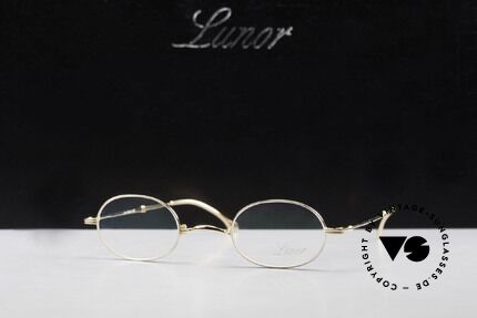 Lunor XXV Folding 04 Oval Foldable Frame Bicolor, Size: extra small, Made for Men and Women