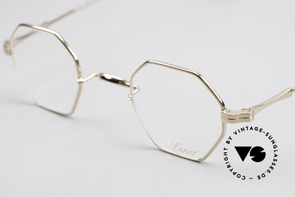 Lunor II 11 Square Panto Frame Gold Plated, unworn single item (for all lovers of quality), true rarity, Made for Men and Women