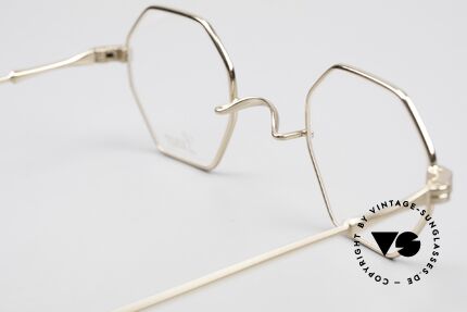 Lunor II 11 Square Panto Frame Gold Plated, striking SQUARE PANTO design; GOLD-PLATED frame, Made for Men and Women