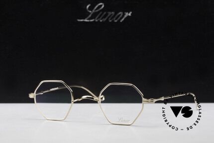 Lunor II 11 Square Panto Frame Gold Plated, Size: small, Made for Men and Women