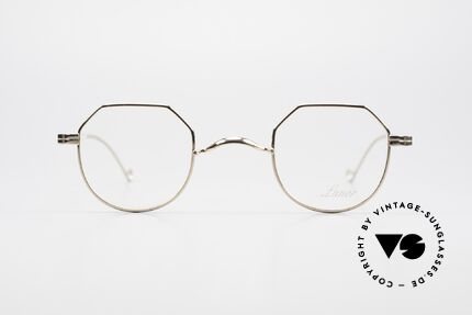 Lunor II 18 Hybrid Panto Frame Gold Plated, traditional German brand; quality handmade in Germany, Made for Men and Women