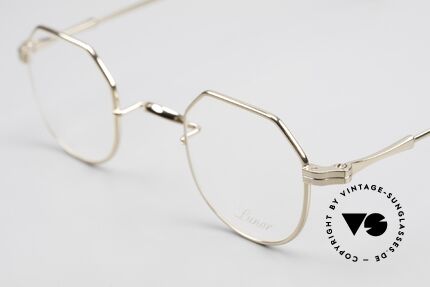 Lunor II 18 Hybrid Panto Frame Gold Plated, unworn single item (for all lovers of quality), true rarity, Made for Men and Women