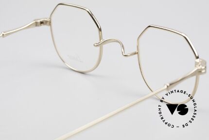 Lunor II 18 Hybrid Panto Frame Gold Plated, Hybrid: square and round shape together, GOLD-PLATED, Made for Men and Women