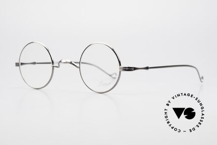 Lunor II 12 Small Round Luxury Glasses, the most classic eyewear design, ever: ANTIQUE SILVER, Made for Men and Women