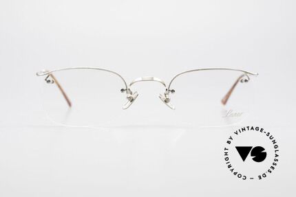 Lunor Classic One Semi Rimless Vintage Glasses, traditional German brand; quality handmade in Germany, Made for Men and Women