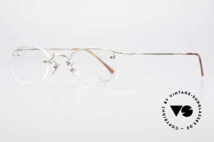 Lunor Classic One Semi Rimless Vintage Glasses, well-known for the "W-bridge" & the plain frame designs, Made for Men and Women