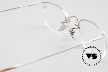 Lunor Classic One Semi Rimless Vintage Glasses, the orig. LUNOR DEMO lenses can be replaced optionally, Made for Men and Women