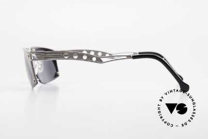 Neostyle Holiday 968 1990's Steampunk Sunglasses, with dark gray sun lenses (for 100% UV protection), Made for Men