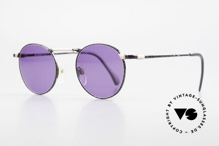 Neostyle Academic 2 80's Purple Panto Sunglasses, truly high-end craftsmanship, made in Germany, Made for Men and Women