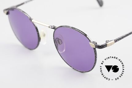 Neostyle Academic 2 80's Purple Panto Sunglasses, the frame pattern looks purple-black mottled, Made for Men and Women