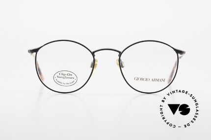 Giorgio Armani 132 Clip On Panto Eyeglasses 90's, Size: medium, Made for Men