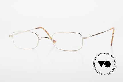 Lunor XV 321 Titanium Frame Gold-Plated, fine Lunor frame made of Titanium (weighs 9gram only), Made for Men and Women