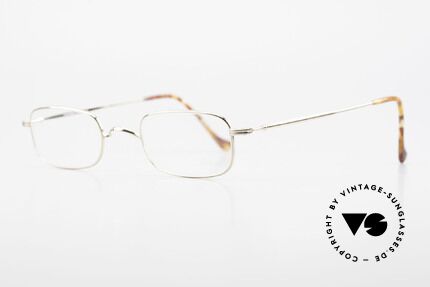 Lunor XV 321 Titanium Frame Gold-Plated, small unisex eyeglasses (suitable for ladies and gents), Made for Men and Women