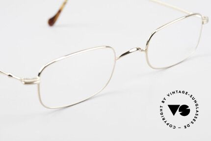 Lunor XV 321 Titanium Frame Gold-Plated, NO RETRO EYEGLASSES; but a luxury vintage Original, Made for Men and Women
