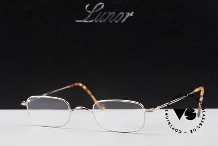 Lunor XV 321 Titanium Frame Gold-Plated, Size: small, Made for Men and Women