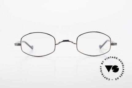 Lunor II A 16 Metal Frame Acetate Temples, the frame front / frame design looks like a "LYING TON", Made for Men and Women