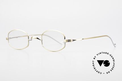Lunor II 16 Old Classics Antique Gold, well-known for the "W-bridge" & the plain frame designs, Made for Men and Women