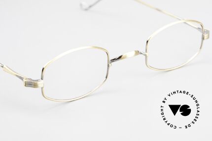 Lunor II 16 Old Classics Antique Gold, the frame front / frame design looks like a "LYING TON", Made for Men and Women