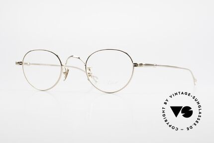 Lunor V 107 Panto Eyeglasses Gold Plated, LUNOR: honest craftsmanship with attention to details, Made for Men