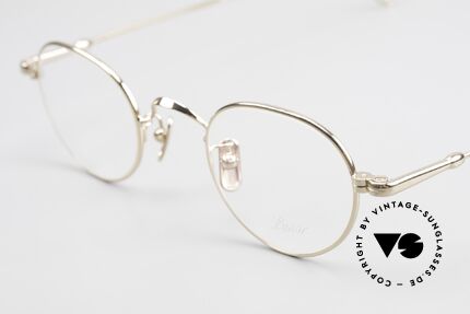 Lunor V 107 Panto Eyeglasses Gold Plated, from the 2011's collection, but in a well-known quality, Made for Men