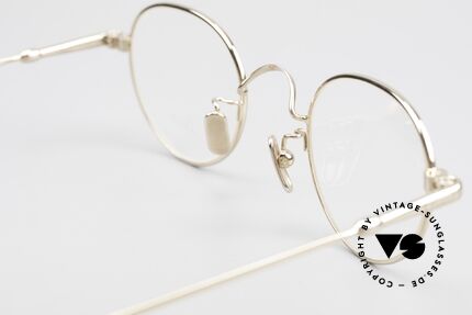 Lunor V 107 Panto Eyeglasses Gold Plated, Size: medium, Made for Men
