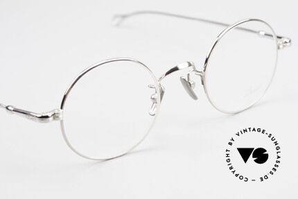 Lunor V 110 Lunor Glasses Round Platinum, from the 2011's collection, but in a well-known quality, Made for Men and Women