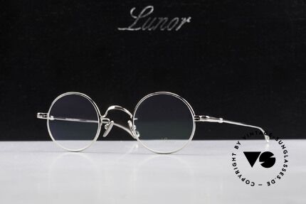 Lunor V 110 Lunor Glasses Round Platinum, Size: medium, Made for Men and Women