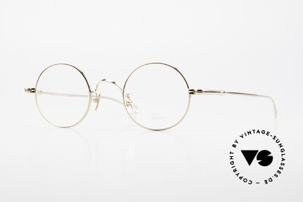 Lunor V 110 Lunor Round Glasses GP Gold, round Lunor metal glasses with pads made of pure titan, Made for Men and Women Lunor V 110 Lunor Round Glasses GP Gold, round Lunor metal glasses with pads made of pure titan, Made for Men and Women