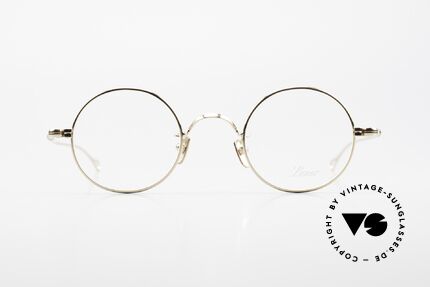 Lunor V 110 Lunor Round Glasses GP Gold, LUNOR: honest craftsmanship with attention to details, Made for Men and Women