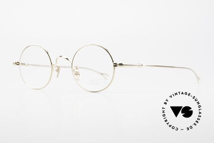 Lunor V 110 Lunor Round Glasses GP Gold, without ostentatious logos (but in a timeless elegance), Made for Men and Women