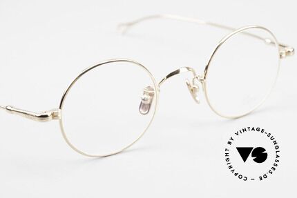 Lunor V 110 Lunor Round Glasses GP Gold, from the 2011's collection, but in a well-known quality, Made for Men and Women