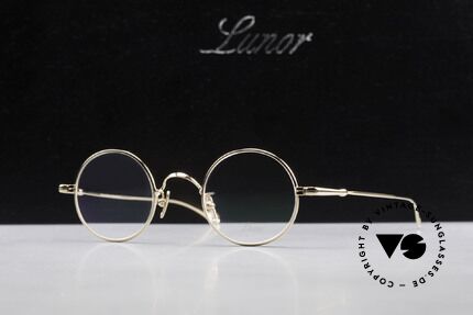Lunor V 110 Lunor Round Glasses GP Gold, Size: medium, Made for Men and Women Lunor V 110 Lunor Round Glasses GP Gold, Size: medium, Made for Men and Women
