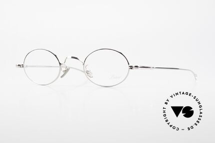 Lunor V 100 Oval Vintage Glasses Platinum Details