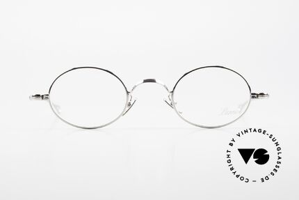 Lunor V 100 Oval Vintage Glasses Platinum, without ostentatious logos (but in a timeless elegance), Made for Men and Women