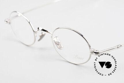 Lunor V 100 Oval Vintage Glasses Platinum, from the 2011's collection, but in a well-known quality, Made for Men and Women