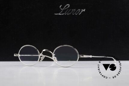 Lunor V 100 Oval Vintage Glasses Platinum, Size: medium, Made for Men and Women