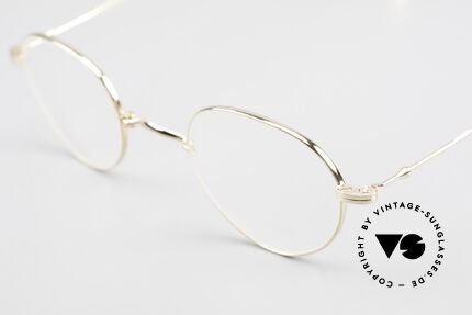 Lunor XXV Folding 03 Lunor Foldable Panto Glasses, it's the Panto folding model of the XXV-series, gold-plated, Made for Men and Women