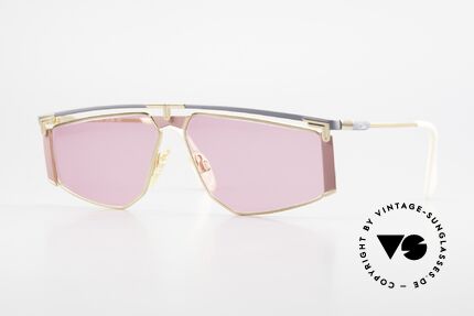 Cazal 235 Pink Titanium Vintage Frame, vintage Cazal 'German Titanium' frame from app. 1990, Made for Men and Women