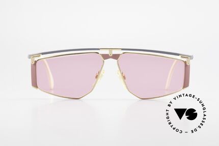 Cazal 235 Pink Titanium Vintage Frame, 1. class wearing comfort thanks to lightweight material, Made for Men and Women