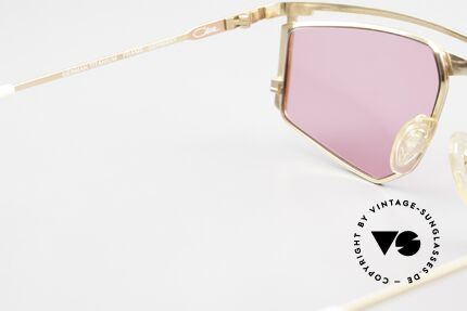 Cazal 235 Pink Titanium Vintage Frame, pink sun lenses (100% UV) could be replaced optionally, Made for Men and Women