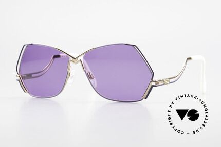 Cazal 226 Purple Vintage Ladies Shades, extraordinary CAZAL sunglasses with pentagonal lens, Made for Women