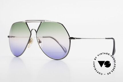 Alpina TR5 West Germany Aviator Frame, triple-gradient sun lenses (100% UV), eye-catcher, Made for Men