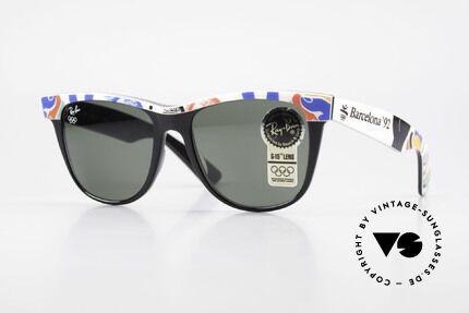 Ray Ban Wayfarer II Olympic Games 1992 Barcelona, official Olympic Games sunglasses by Ray-Ban; B&L, Made for Men and Women